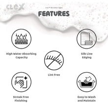 Load image into Gallery viewer, Clex “Handy” Edgeless Microfiber Towel (40x40) 300gsm