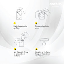 Load image into Gallery viewer, DROPLTS ORIGINAL Lime Air Freshener – Pack of 5