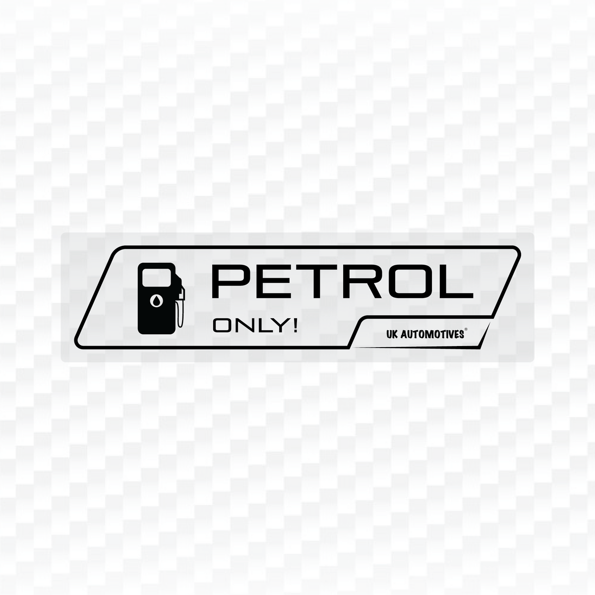 Petrol sticker deals for white car