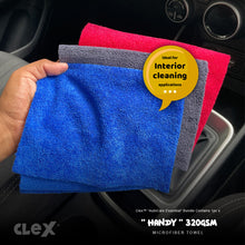 Load image into Gallery viewer, Clex “AutoCare Essential” Microfiber Towels - Pack of 4
