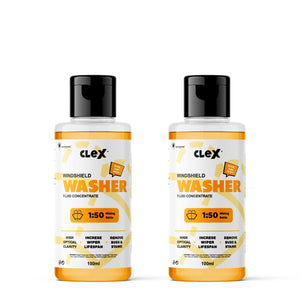 Clex “Windshield Washer” Fluid Concentrate 100ml - Pack of 2