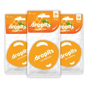 DROPLTS ORIGINAL Orange Air Freshener – Pack of 3