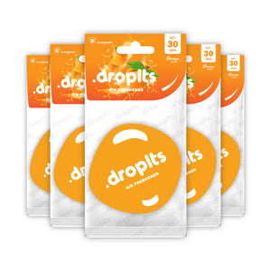 DROPLTS ORIGINAL Orange Air Freshener – Pack of 5
