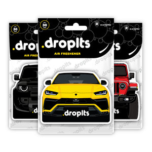 DROPLTS CARS Air Freshener "The SUV Gang" Pack of 3
