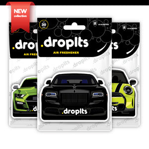 DROPLTS CARS Air Freshener "Daily Exotic" Pack of 3
