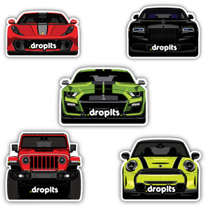 DROPLTS CARS Air Freshener Combo 2 - Pack of 5
