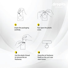 Load image into Gallery viewer, DROPLTS ORIGINAL Black Mist Air Freshener – Pack of 3
