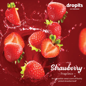 DROPLTS ORIGINAL Strawberry Air Freshener – Pack of 3
