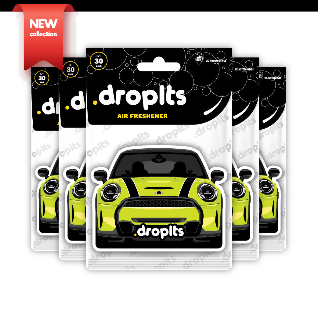 DROPLTS CARS Cooper S Air Freshener – Pack of 5 – UK Automotives