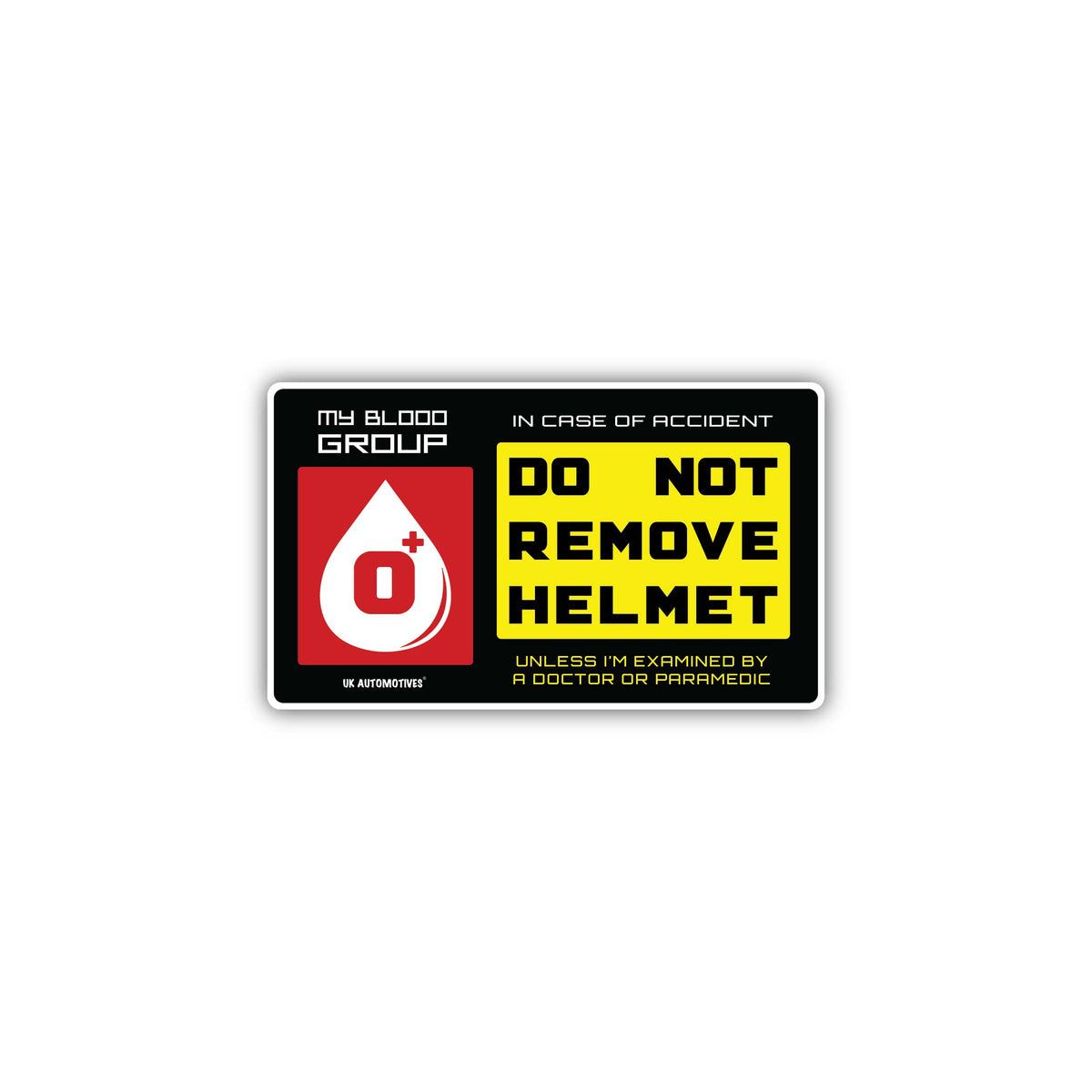 Blood Group O+ | Stickers – UK Automotives