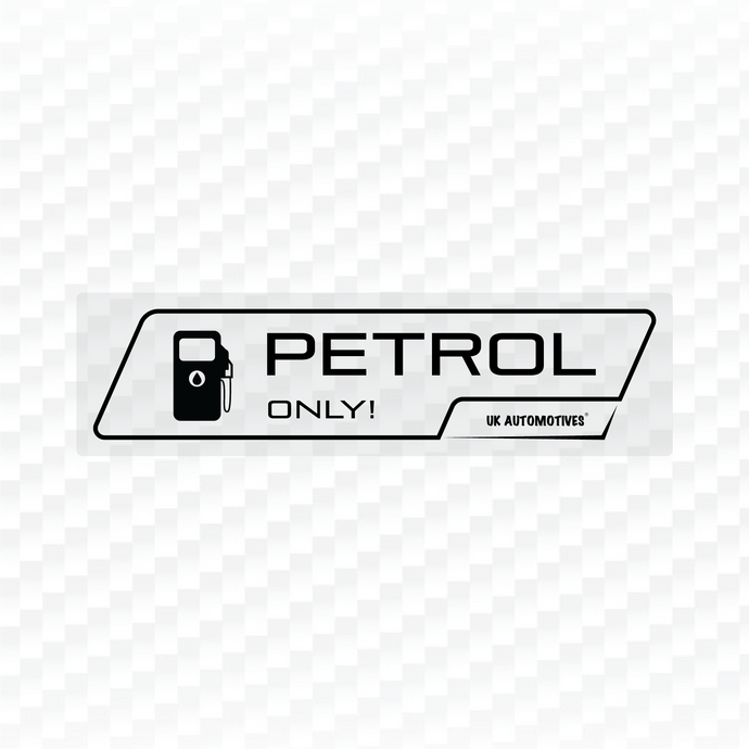 Petrol Fuel Tank Sticker | Black Print