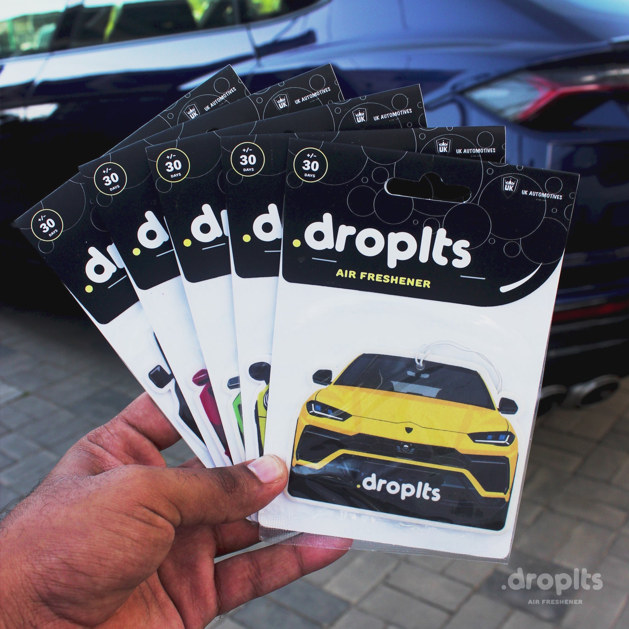 DROPLTS CARS Mustang Air Freshener – Pack of 5 – UK Automotives