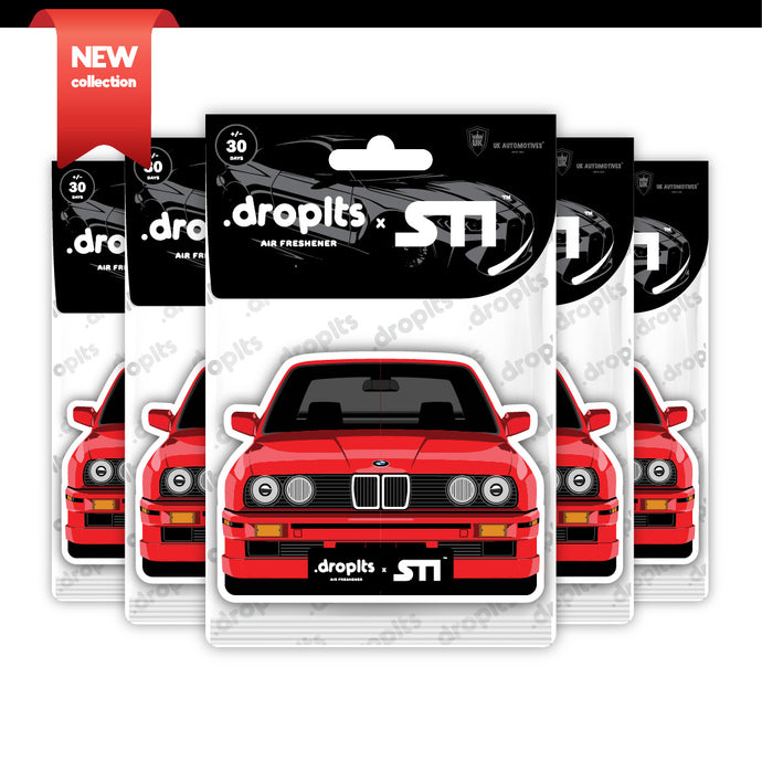 STI x DROPLTS CARS E30 M3 Air Freshener - Pack of 5