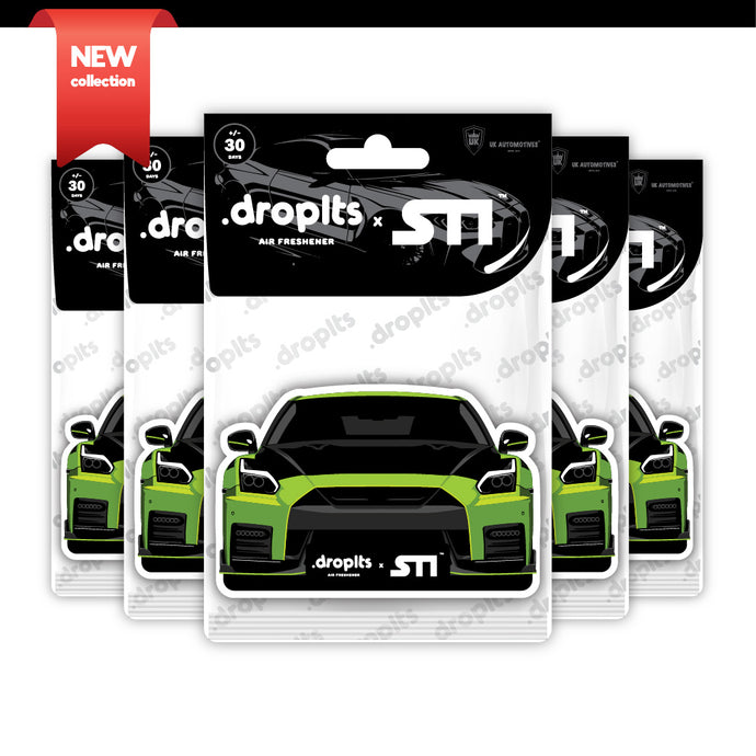 STI x DROPLTS CARS GT-R Air Freshener - Pack of 5