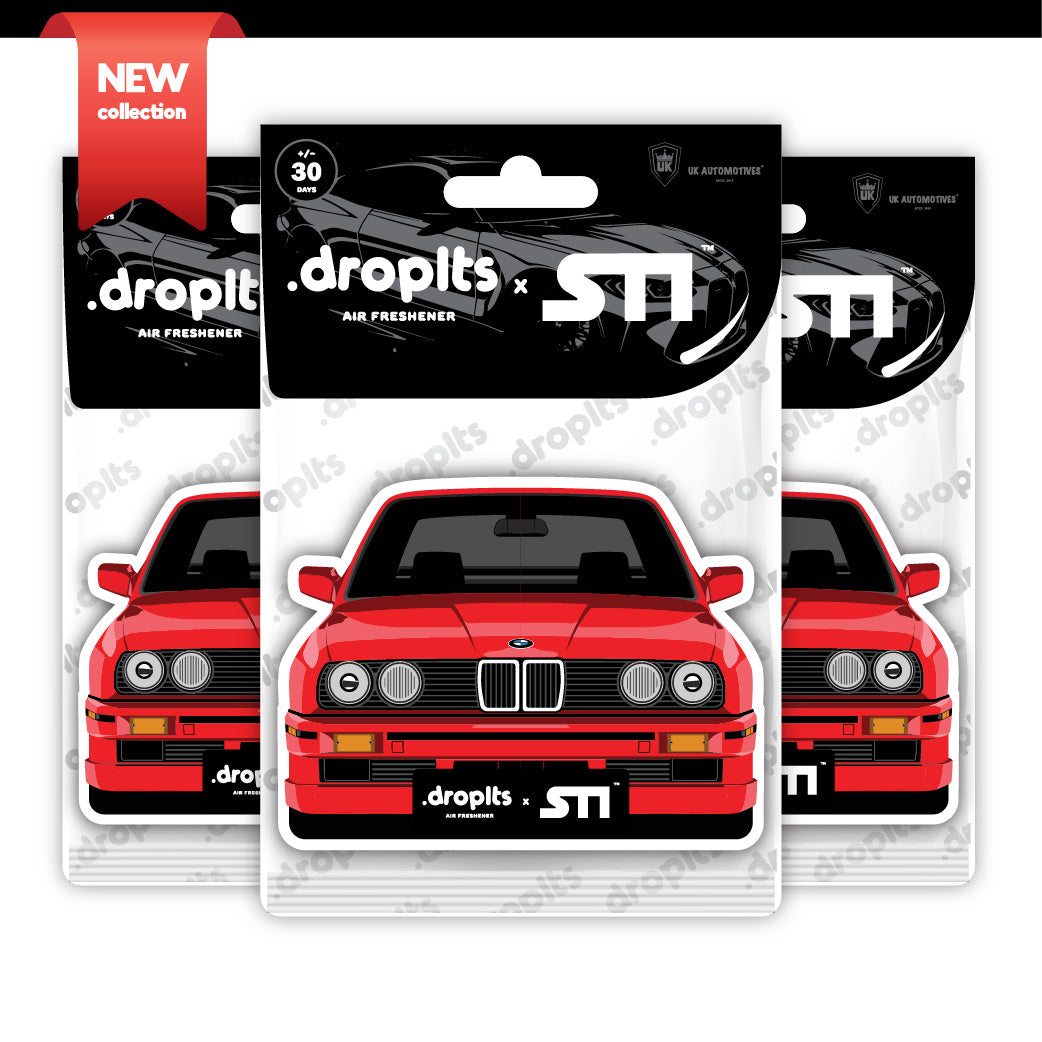 STI x DROPLTS CARS E30 M3 Air Freshener - Pack of 3 – UK Automotives