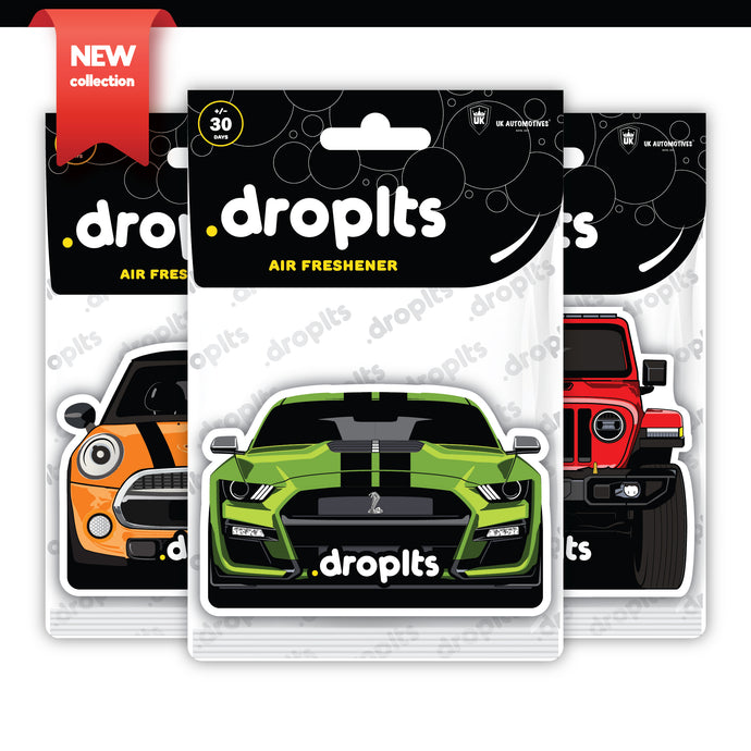 DROPLTS CARS Air Freshener Combo 4 - Pack of 3