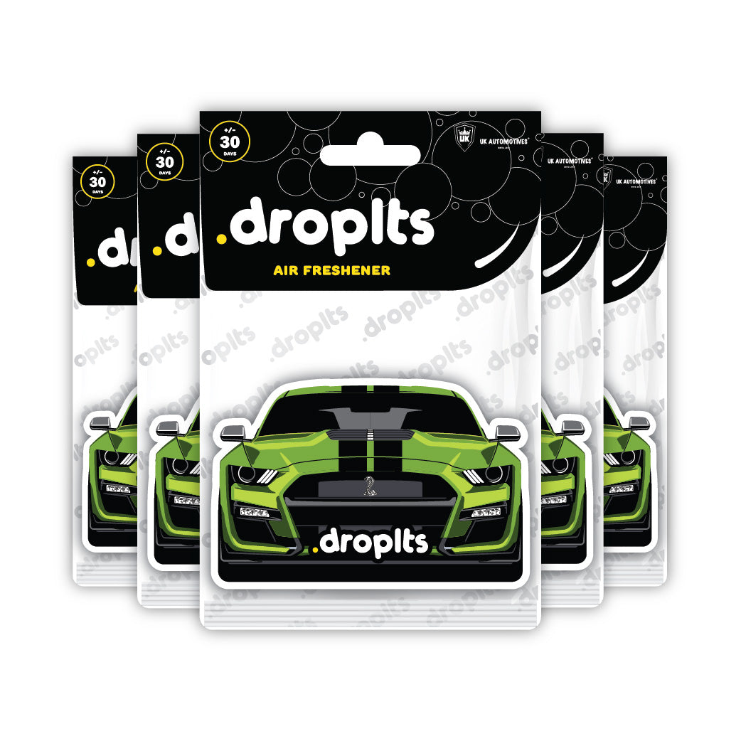 DROPLTS CARS Mustang Air Freshener – Pack of 5 – UK Automotives